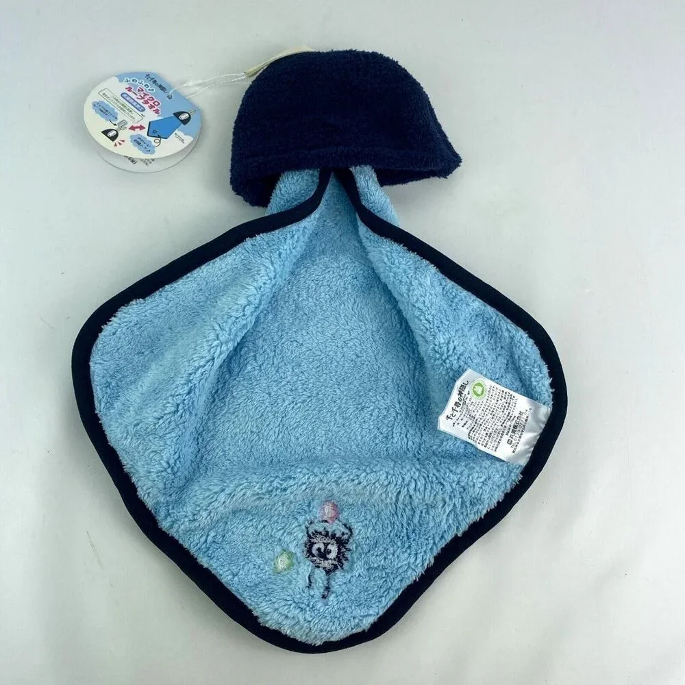 Studio Ghibli No Face Spirited Away Embroidered Microfiber Towel Blue Japan